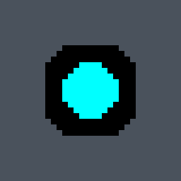 Among Us Valorant crosshair — cross with outer lines, cyan