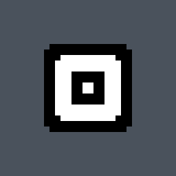 Burger Valorant crosshair — cross with a center dot, white