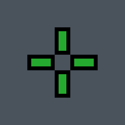 ЗЕленский Valorant crosshair — classic cross, green