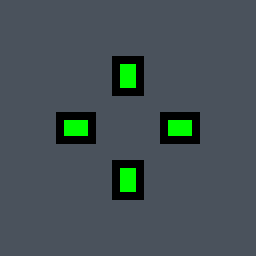 dapr Valorant crosshair — classic cross, green
