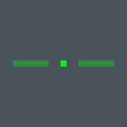 i Valorant crosshair — cross with a center dot, green