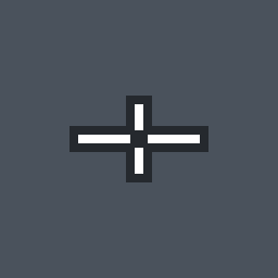 idk Valorant crosshair — classic cross, white