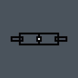 jackass Valorant crosshair — cross with outer lines and a center dot, white