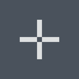 Kereszt Valorant crosshair — crosshair with outer lines only, white