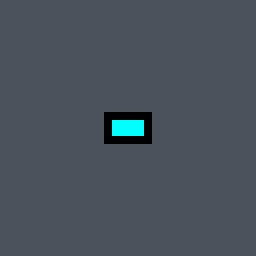 linea Valorant crosshair — classic cross, cyan