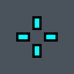 Mitch Valorant crosshair — classic cross, cyan