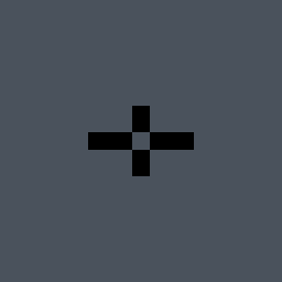moner Valorant crosshair — classic cross, custom color #000000