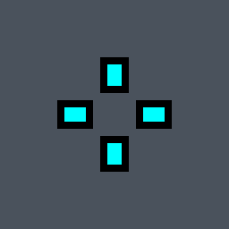 Myth Valorant crosshair — classic cross, cyan