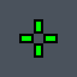 N0thing Valorant crosshair — classic cross, green