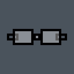 Nerd Glasses Valorant crosshair — cross with outer lines and a center dot, custom color #FFFFFF