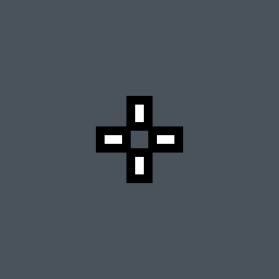 Nivera Valorant crosshair — classic cross, white
