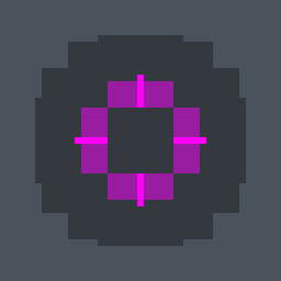 Reyna Flash Valorant crosshair — cross with outer lines, pink