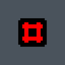 Smiley Valorant crosshair — cross with a center dot, red